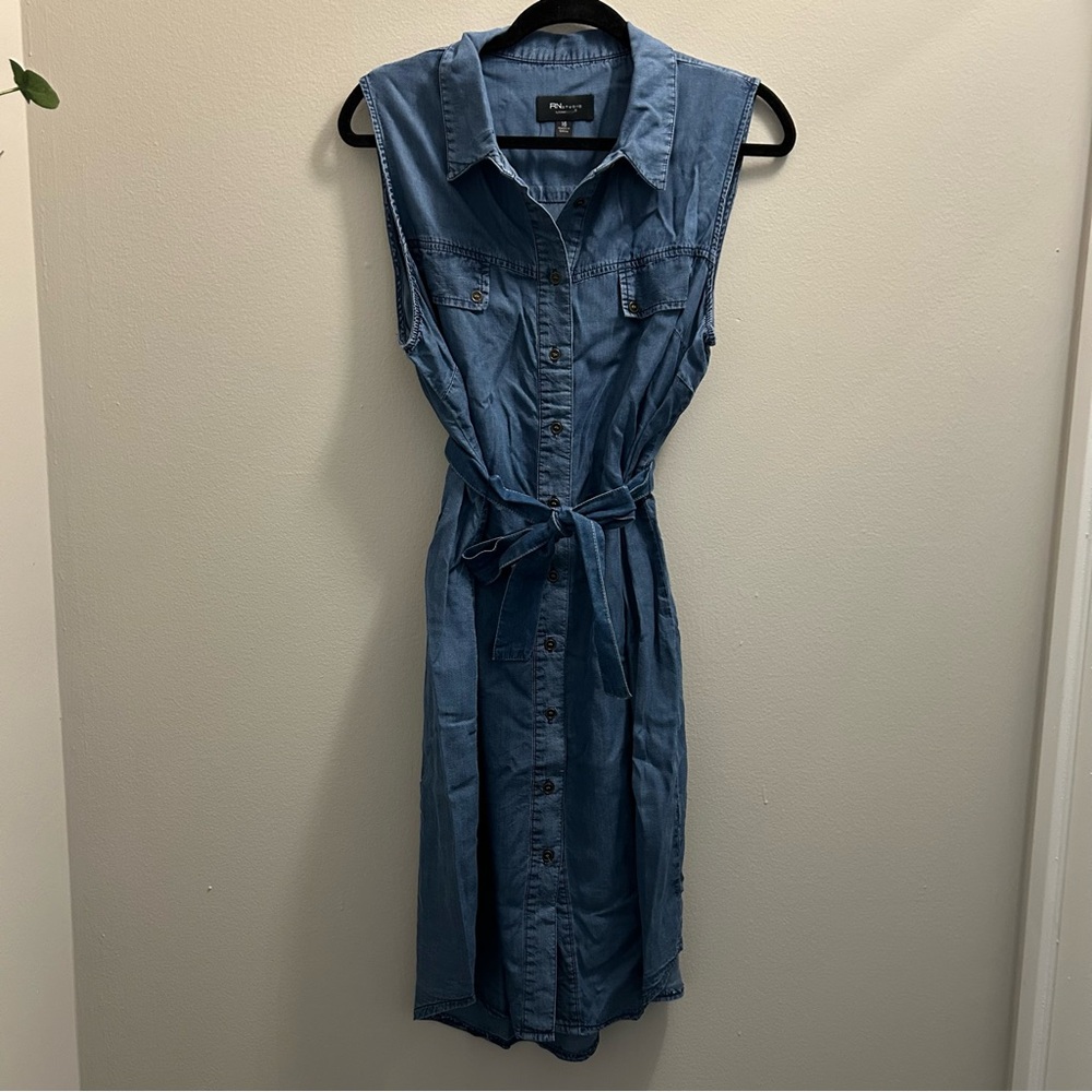 RN Studio Denim Sleeveless Dress